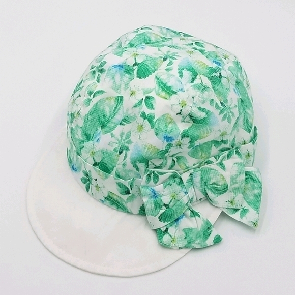 NWT Mayoral Flower Leaf Lined Sun Hat 50 3-6m - Picture 1 of 7